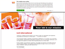 Tablet Screenshot of llg-international.eu